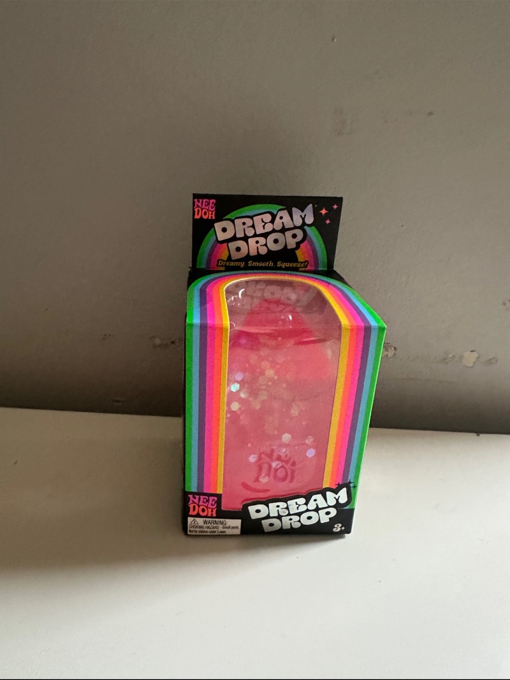 AUTHENTIC, Brand new! Dream Drop Pink Squishy Sensory Toy by